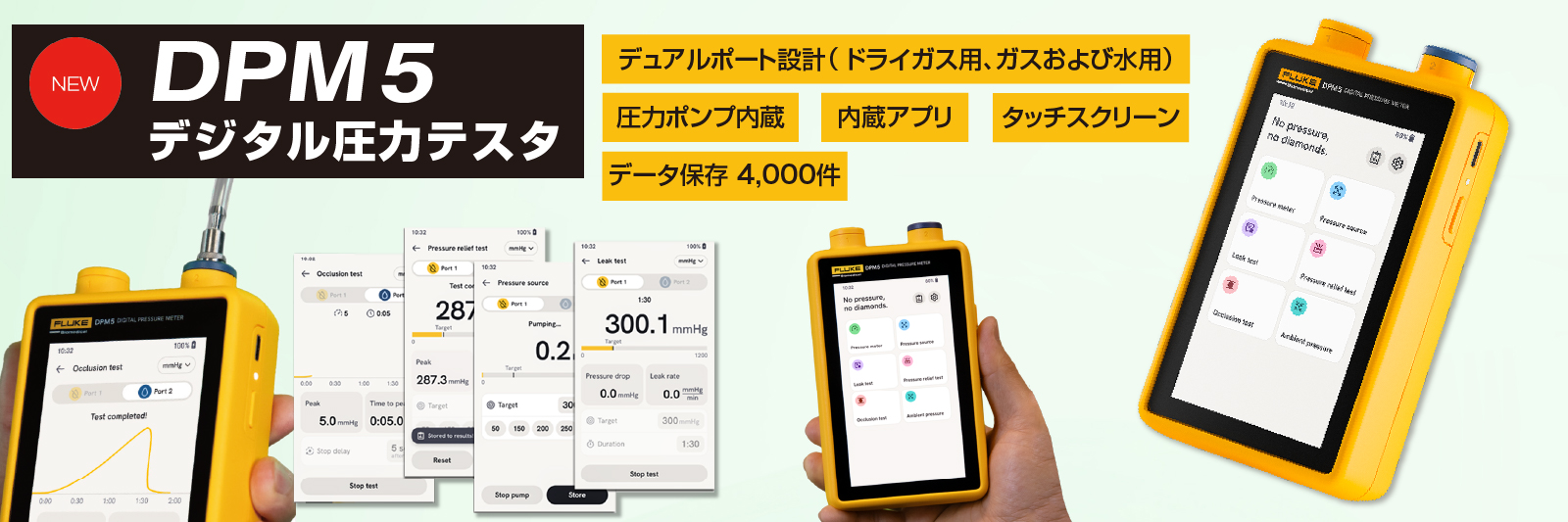 デジタル圧力テスタ　DPM5